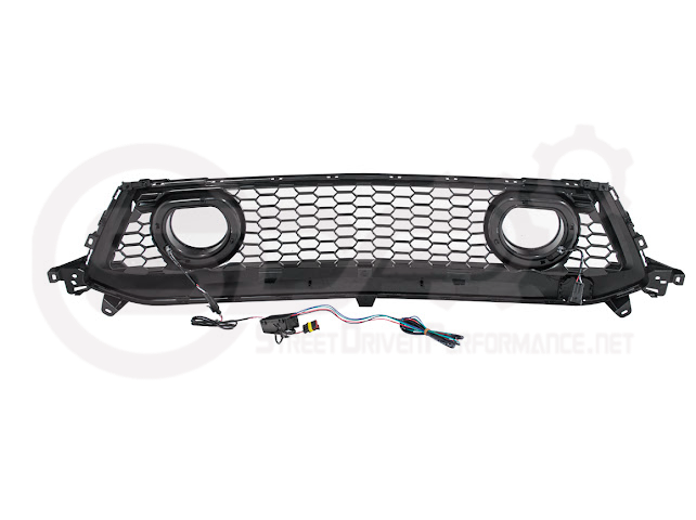 2024-UP FORD MUSTANG ECOBOOST & GT | GTV STYLE FRONT UPPER GRILLE LED AIR INTAKES