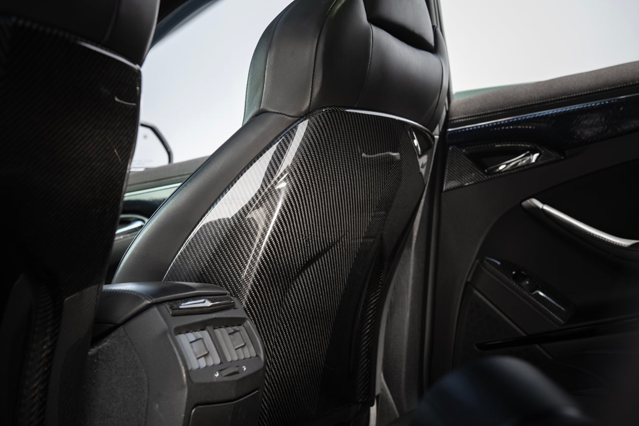 2009-2015 Cadillac CTS/CTS-V V2 CARBON FIBER SEAT BACK PANEL COVER REPLACEMENT PAIR