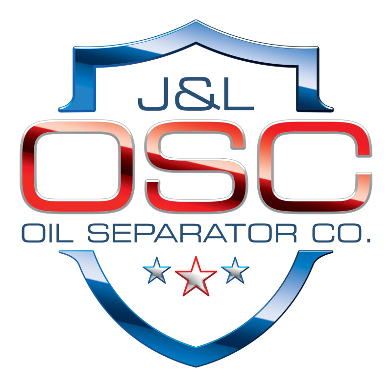 J&L 21-25 Chevy Express/ GMC Savana 6.6L Oil Separator 3.0 Driver Side - Black Anodized