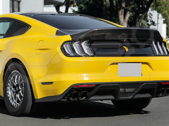 2015-2023 FORD MUSTANG | SUPER SNAKE STYLE REPLACEMENT REAR TRUNK LID WITH INTEGRATED SPOILER