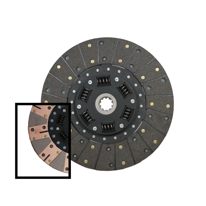 McLeod Disc Perf. Sprung Hub Brz Button Facing 12inX1-1/16X10 Spline Rev Hub