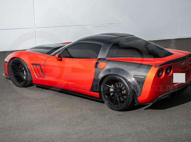 2005-2013 C6 Corvette - Carbon Fiber B-Pillar / Halo Cover