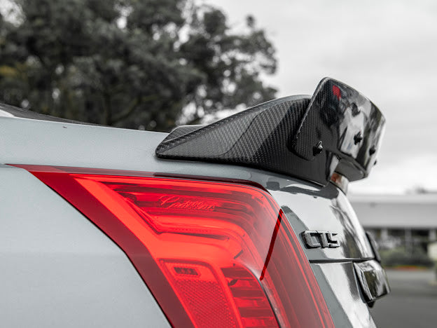 2016-2019 Cadillac CTS-V V3 | FULL CARBON FIBER Rear Trunk Lid Wing Wickerbill Spoiler