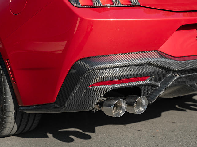 2024-Up Ford Mustang S650 | GT Style CARBON FIBER Rear Bumper Diffuser