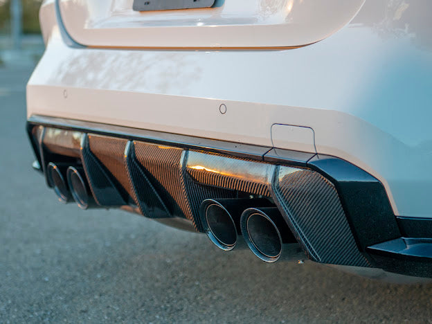 2021-UP BMW G80 M3 | G82/G83 M4 | M-PERFORMANCE STYLE CARBON FIBER REAR BUMPER DIFFUSER