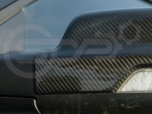 2019-UP RAM 1500 | FACTORY STYLE DRY CARBON FIBER TAPE ON SIDE MIRROR CAP COVERS PAIR