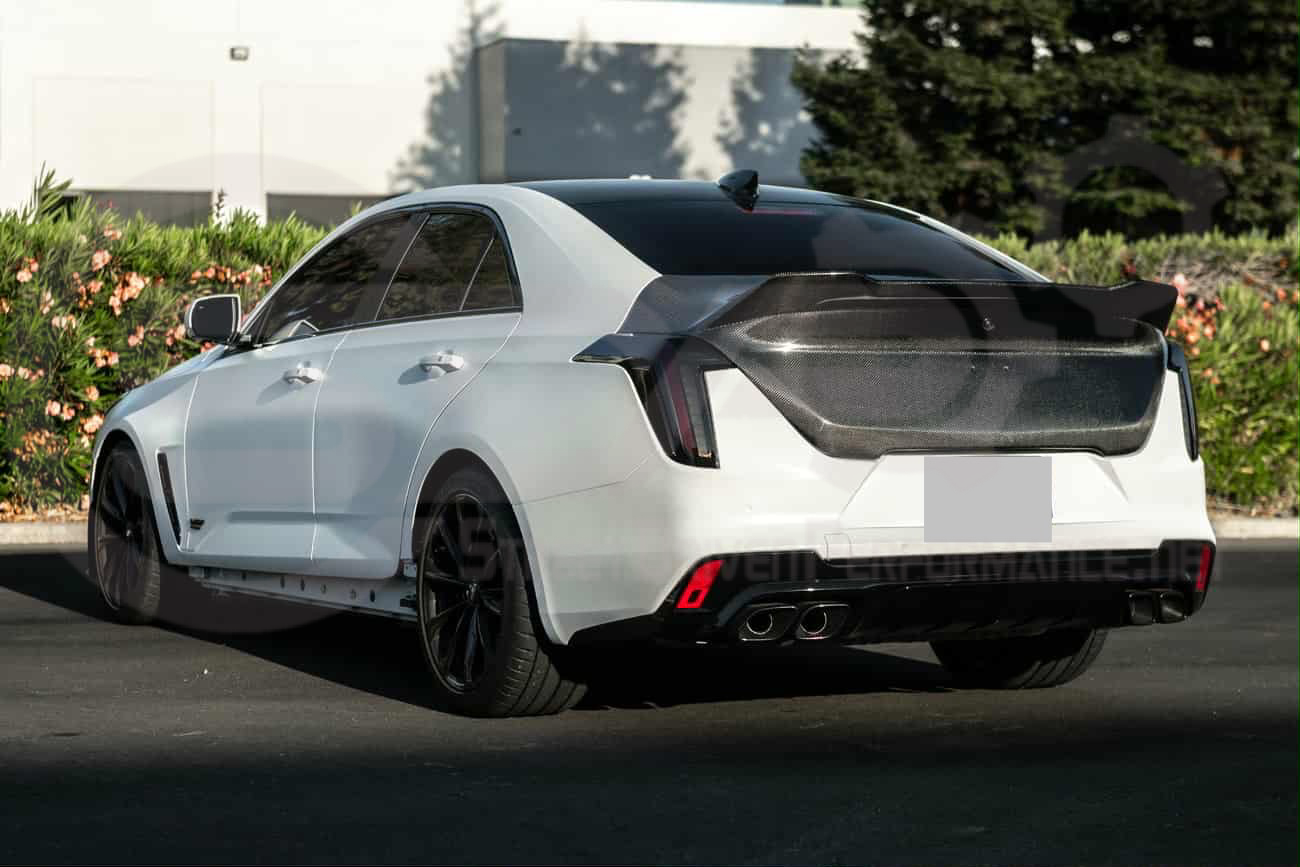 2020-UP CADILLAC CT4, CT4 V, AND CT4-V BLACKWING | BLACKWING STYLE REAR TRUNK LID WITH INTEGRATED SPOILER