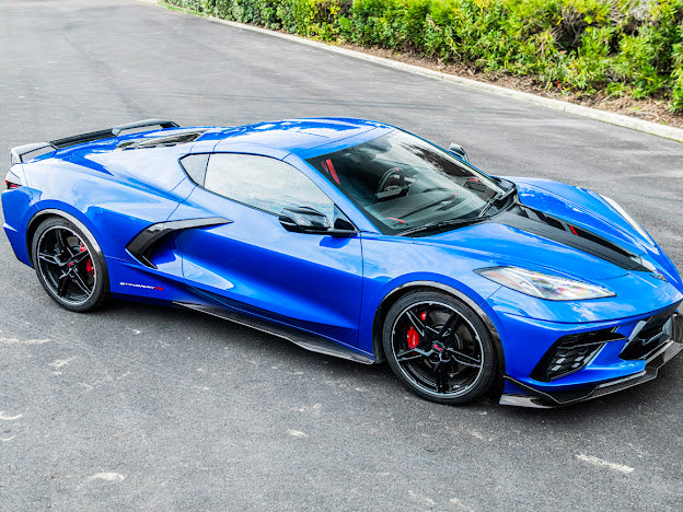2020+ CHEVROLET CORVETTE C8 STINGRAY | Z06 PACKAGE SIDE SKIRTS ROCKER PANELS GROUND EFFECTS