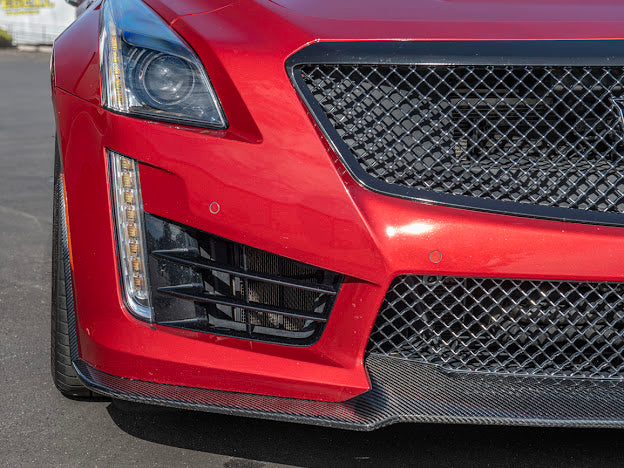2016-2019 CTS-V3  | FRONT LIP SPLITTER GROUND EFFECTS AND WHEEL ARCHES - CARBON FIBER