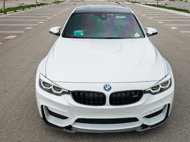 2015-2020 BMW F80 M3 & F82 / F83 M4 | Club Sport Style CARBON FIBER Front Lower Lip Splitter Ground Effects