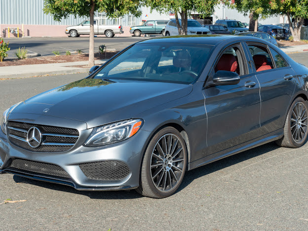 2015-2018 W205 Mercedes C-Class AMG Sport CARBON FIBER Front Bumper Lower Lip Splitter Ground Effects