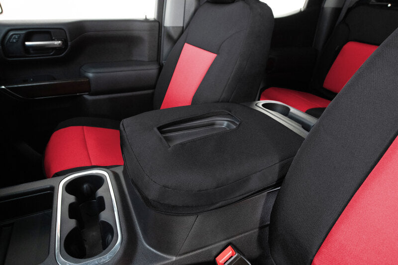 Covercraft 21-24 Chevrolet Tahoe/ Endura PrecisionFit Custom Front Row Seat Covers - Red/Black