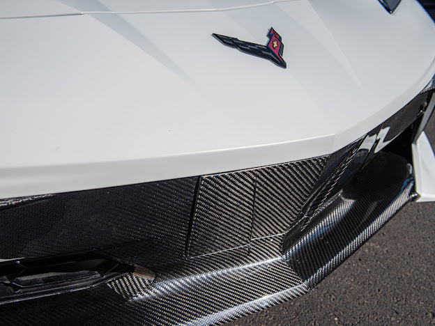 2020+ CHEVROLET CORVETTE C8 STINGRAY & Z51 | CARBON FIBER FASCIA PANEL GRILLE REPLACEMENT