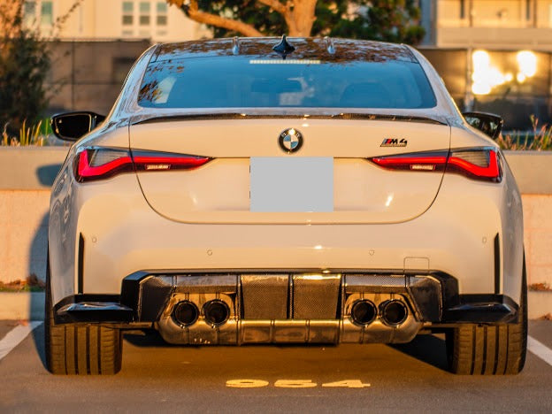 2021-UP BMW G82 / G83 M4 | M-PERFORMANCE STYLE CARBON FIBER REAR TRUNK SPOILER WING