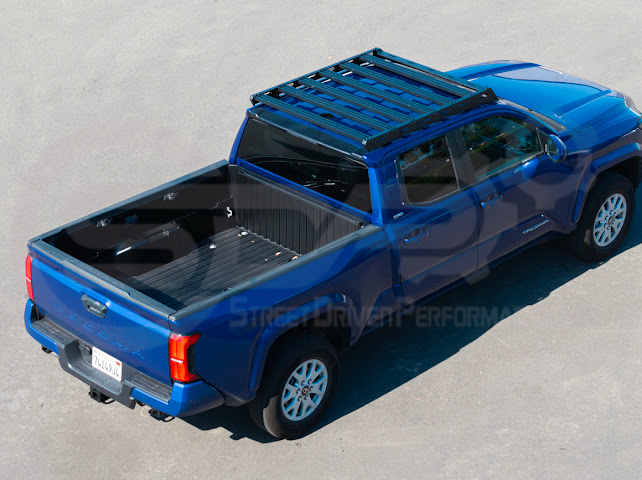 2016-2023 Toyota Tacoma | Extreme Off-Road Version 2 Carbon Steel Black Top Roof Rack Cargo Luggage Carrier