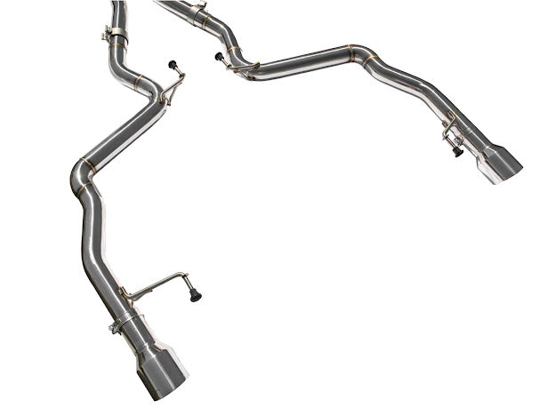 2024-Up Ford Mustang GT 5.0L | T-304 Straight Through Cat Back Dual Tips Exhaust