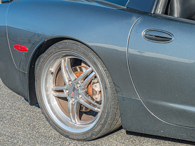 1997-2004 CHEVROLET CORVETTE C5 FRONT AND REAR EXTENDED SPLASH GUARDS / MUD FLAPS