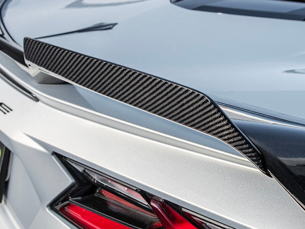 2020+ CORVETTE C8 Z51 | REAR TRUNK SPOILER *ADD-ON* WICKER EXTENSION PAIR