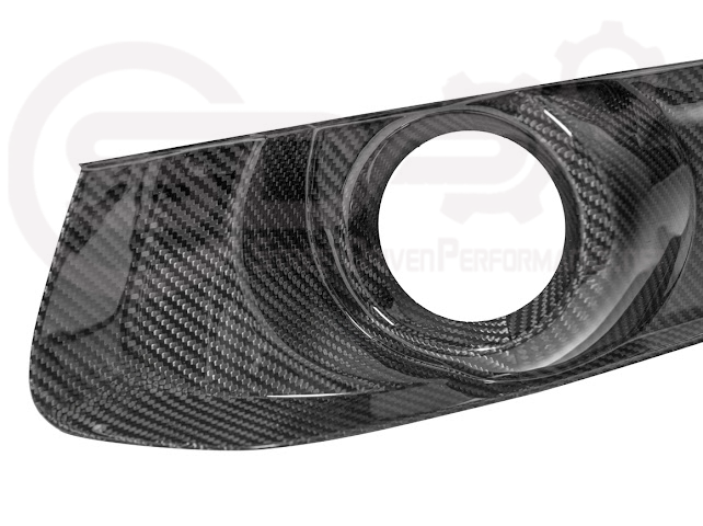 2015-2023 FORD MUSTANG S550 | CARBON FIBER FRONT BUMPER FOG LIGHT BEZEL COVER PAIR