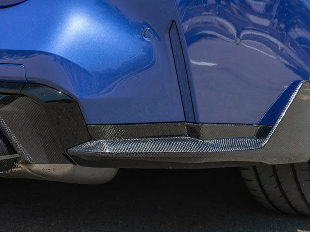 2021-Up BMW G82 / G83 M4 | M-Performance Style CARBON FIBER Rear Apron Lip Splitter Ground Effects (Pair)