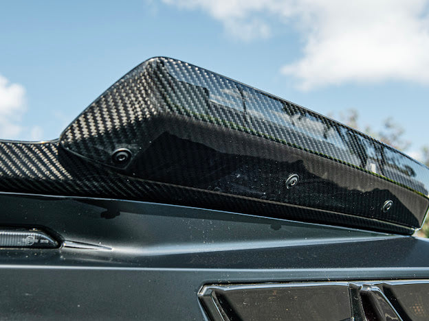 2023-Up CORVETTE C8 Z06 / E-RAY | CARBON FIBER REAR SPOILER WICKER BILL EXTENSION