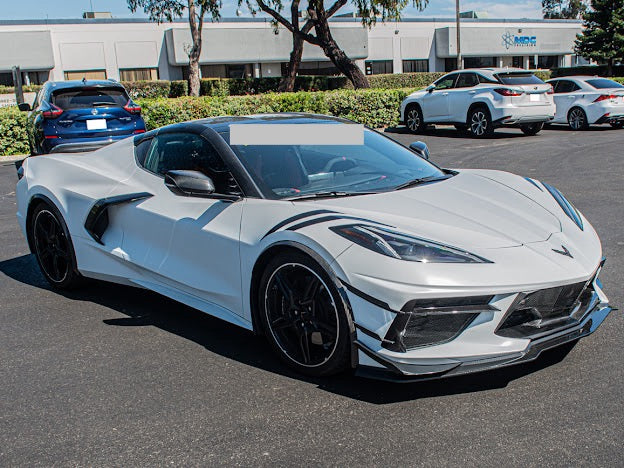 2020+ CORVETTE C8 STINGRAY & Z51 | Z06 Z07 PERFORMANCE FRONT LIP SPLITTER & CANARDS GROUND EFFECTS