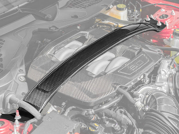 2024-Up Ford Mustang S650 | Dry CARBON FIBER Engine Strut Brace Balance Tower Bar