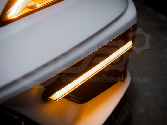 2020-UP CORVETTE C8 STINGRAY & Z51 | SEQUENTIAL FRONT GRILLE LED DRL LIGHT BAR BEZEL INSERTS PAIR