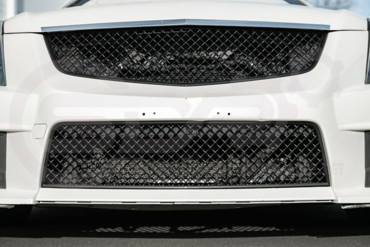 2009-2015 CTS-V V2 -  Black front grilles set (blank no emblem)