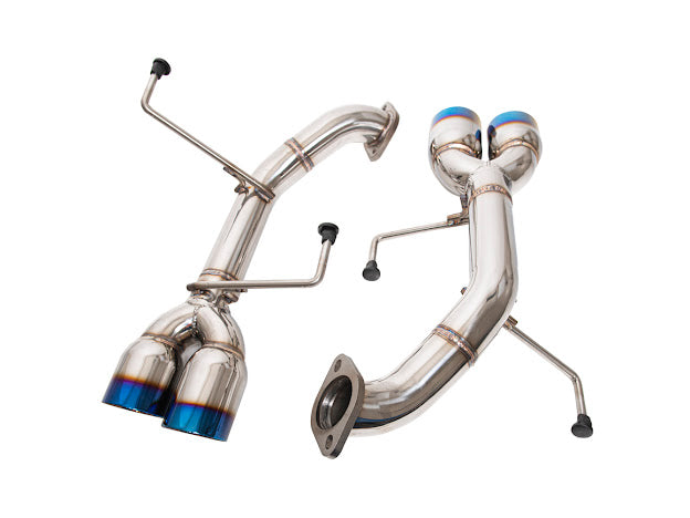 2011-2014 SUBARU IMPREZA WRX / STI | MUFFLER DELETE AXLE BACK QUAD EXHAUST (CHROME OR BURNT BLUE TIPS)