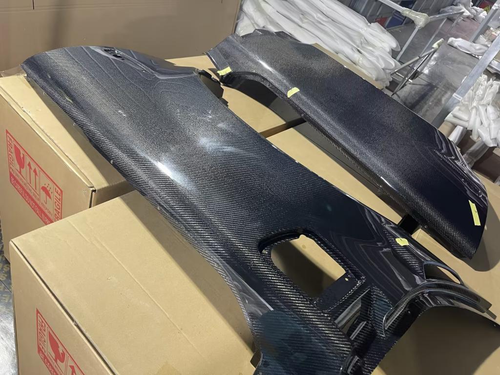 *BLEMISHED- DISCOUNTED* 05-13 Corvette C6 ZR1 Style Carbon Fiber Rear Side Wide Body Fenders Pair