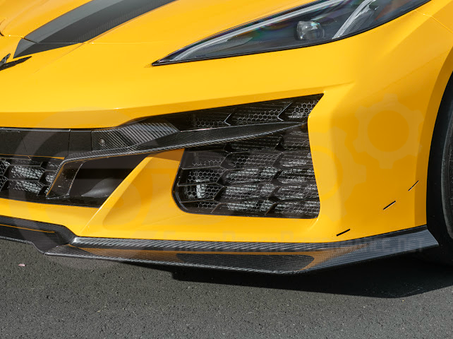 2023-Up Corvette C8 Z06 | Z07 Extended Package CARBON FIBER Front Lip Splitter Ground Effects