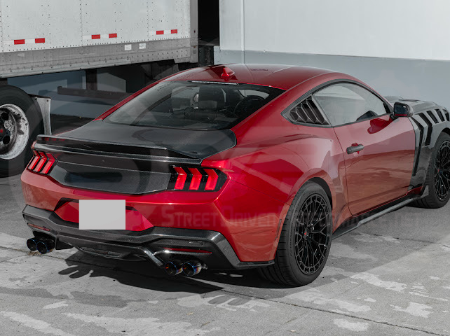2024-Up Ford Mustang S650 | Factory Integrated Ducktail Style Carbon Fiber Replacement Rear Trunk Lid