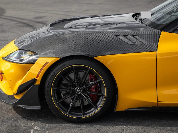 2020-Up Toyota GR Supra A90 A91 | JDM Performance Style Carbon Fiber Front Air Vented Hood