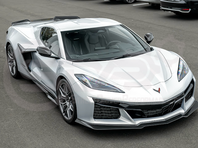 2023-UP CORVETTE C8 Z06 | Z07 STYLE EXTENDED ONE-PIECE FRONT LIP SPLITTER GROUND EFFECTS