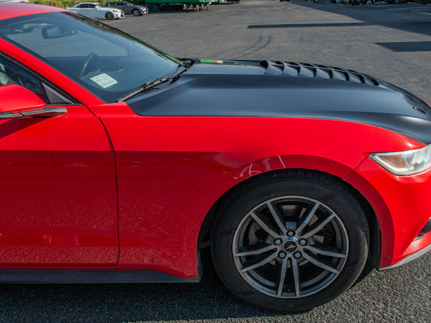 2015-23 FORD MUSTANG S550 | GT500 STYLE FRONT AIR VENTED HOOD