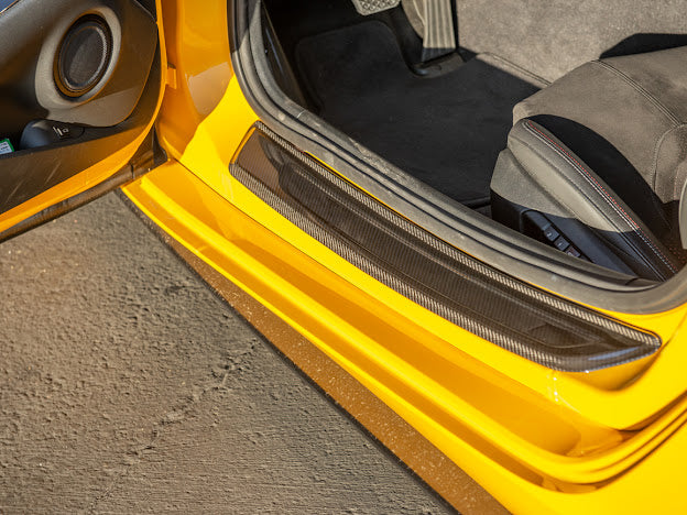 2020-Up Toyota GR Supra A90 A91 |JDM Factory Style CARBON FIBER Side Door Sill Plate Cover (Pair)