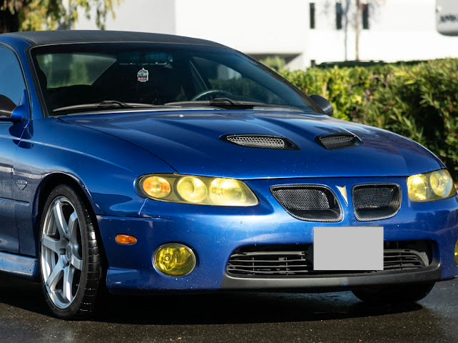 2004-2006 Pontiac GTO | CARBON FIBER Front Bumper Grille Inserts Replacement (PAIR)