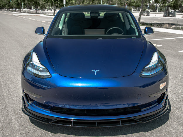 2017-UP TESLA MODEL 3 PERFORMANCE FRONT LIP SPLITTER GROUND EFFECTS