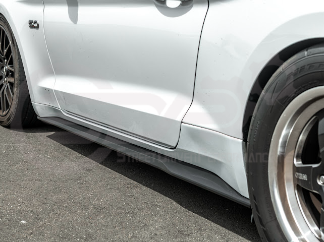 2015-2023 FORD MUSTANG S550 | SIDE SKIRTS EXTENSION ROCKER PANELS GROUND EFFECTS
