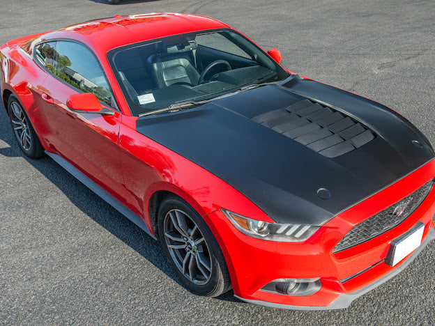 2015-23 FORD MUSTANG S550 | GT500 STYLE FRONT AIR VENTED HOOD