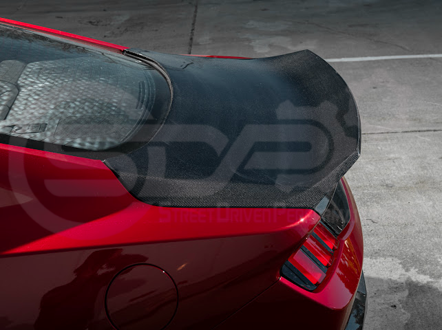 2024-Up Ford Mustang S650 | Factory Integrated Ducktail Style Carbon Fiber Replacement Rear Trunk Lid