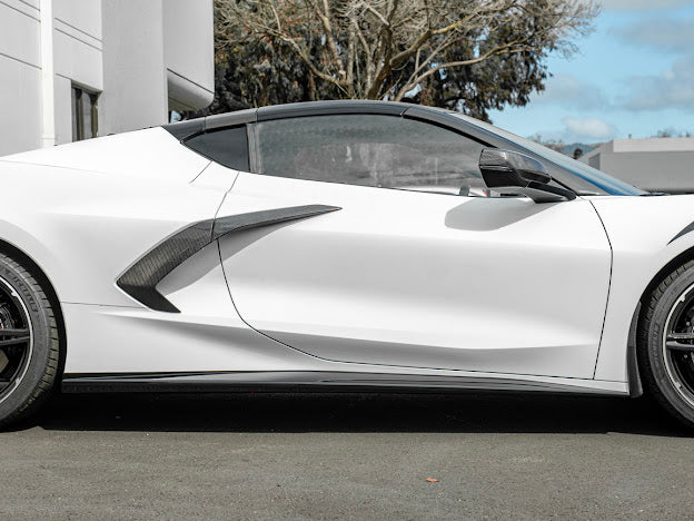 2020+ CHEVROLET CORVETTE C8 SIDE SKIRTS ROCKER PANELS GROUND EFFECTS