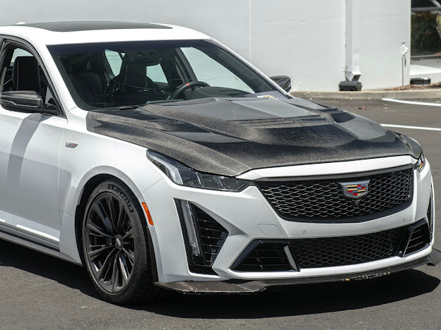 2020-Up Cadillac CT5 / CT5-V / CT5-V BLACKWING| SDP Performance Style CARBON FIBER Front Vented Hood