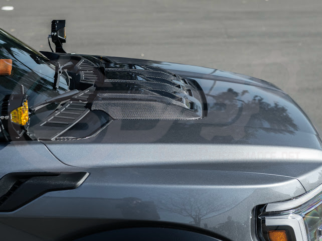 2021-UP FORD F-150 RAPTOR CARBON FIBER FRONT HOOD