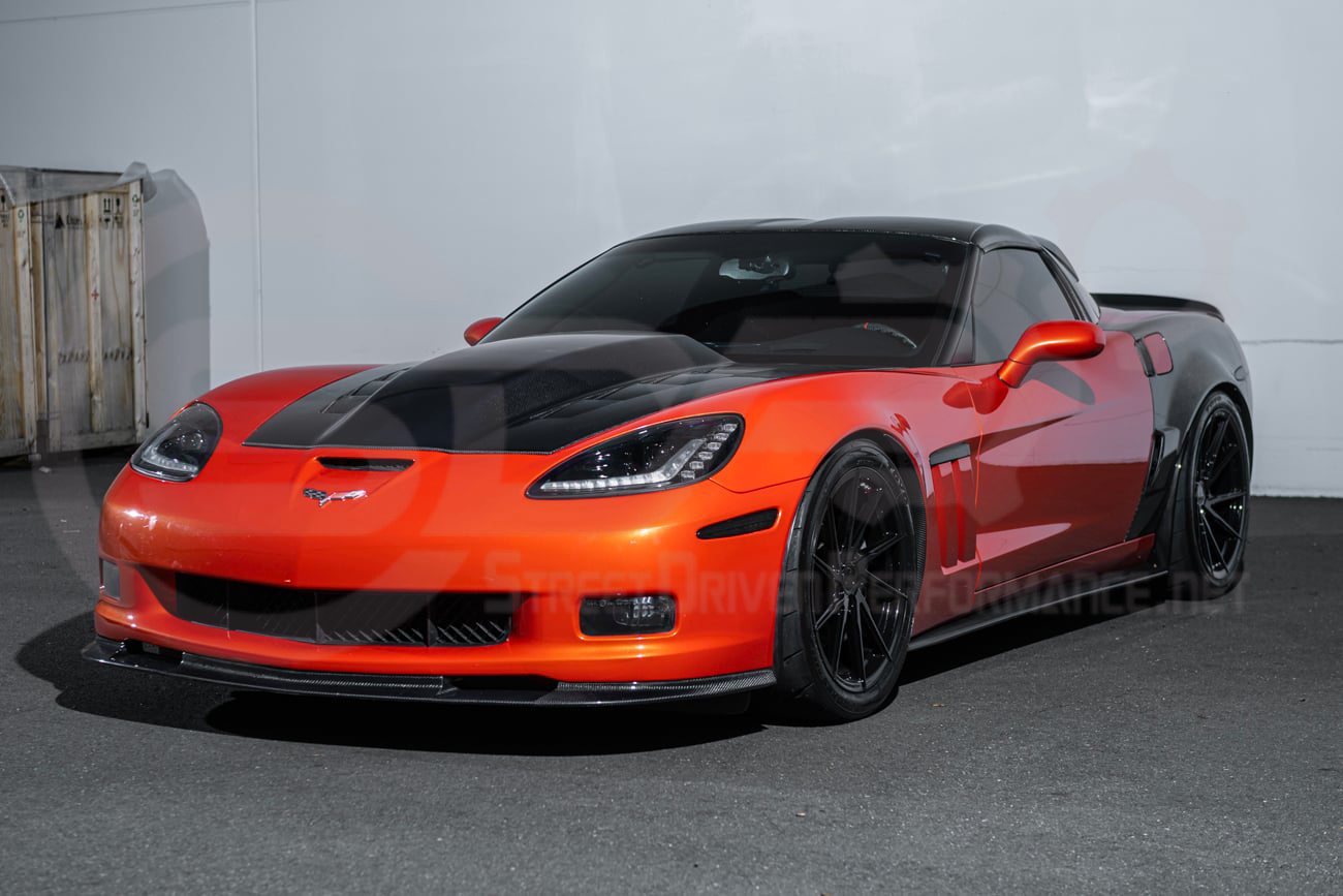 2005-2013 CHEVROLET CORVETTE C6 | SDP PERFORMANCE STYLE CARBON FIBER VENTED COWL HOOD