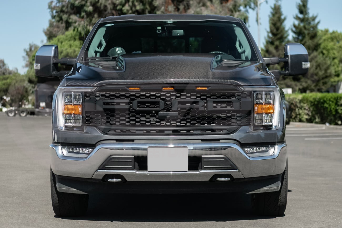 2021-UP FORD F-150 | SDP PERFORMANCE STYLE CARBON FIBER FRONT COWL HOOD