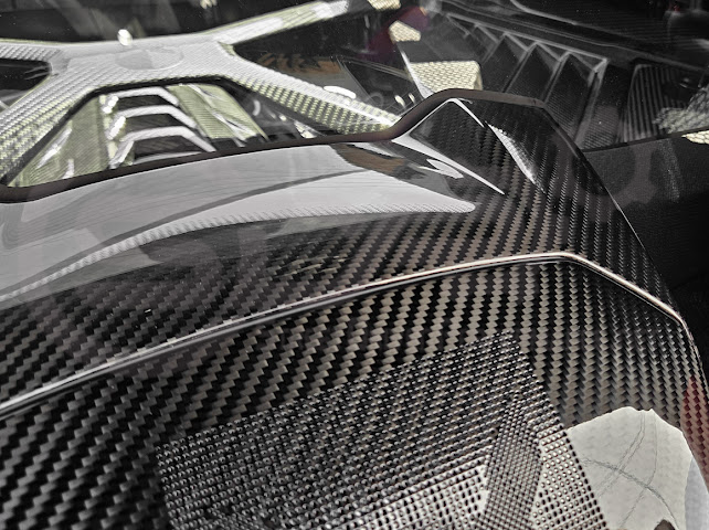 2020-Present Corvette C8 Coupe Models | GM Factory Style CARBON FIBER Interior Console Waterfall Lower Speaker Grille Trim Cover With Corvette Logo