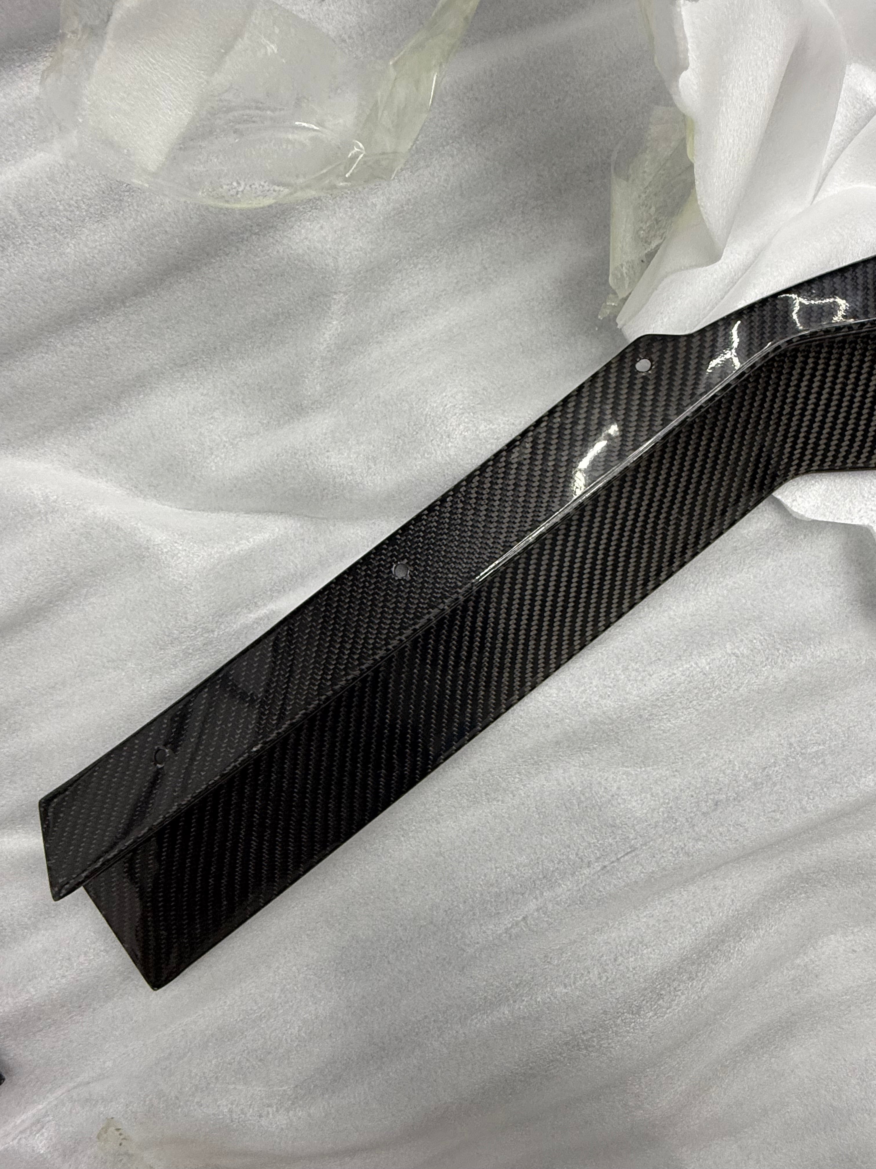 *BLEMISHED- DISCOUNTED* 2020+ C8 Corvette Stingray & Z51 |"5VM Style" 2-Piece CARBON FIBER Splitter / Lip Ground Effects