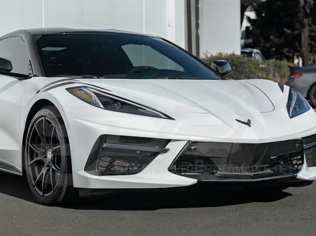 2020-UP CORVETTE C8 STINGRAY & Z51 | SEQUENTIAL FRONT GRILLE LED DRL LIGHT BAR BEZEL INSERTS PAIR